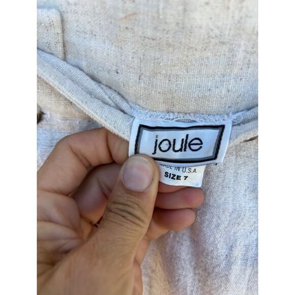 Joule Linen‎ Shorts, Oat Colored, Sailor Button Front, High Waisted, Girls Sz 7 - Picture 4 of 4